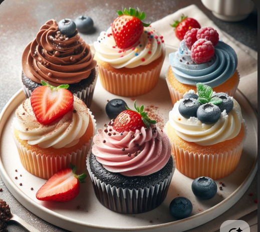 Bánh Cupcake Sắc Màu